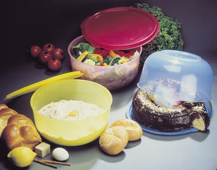 cake or salad or Breadbowl with lid 5 + 6 liter   3 moulds / Salat oder Kuchen transport Teigschüssel   5+ 6 Liter + Deckel 3x Wkz