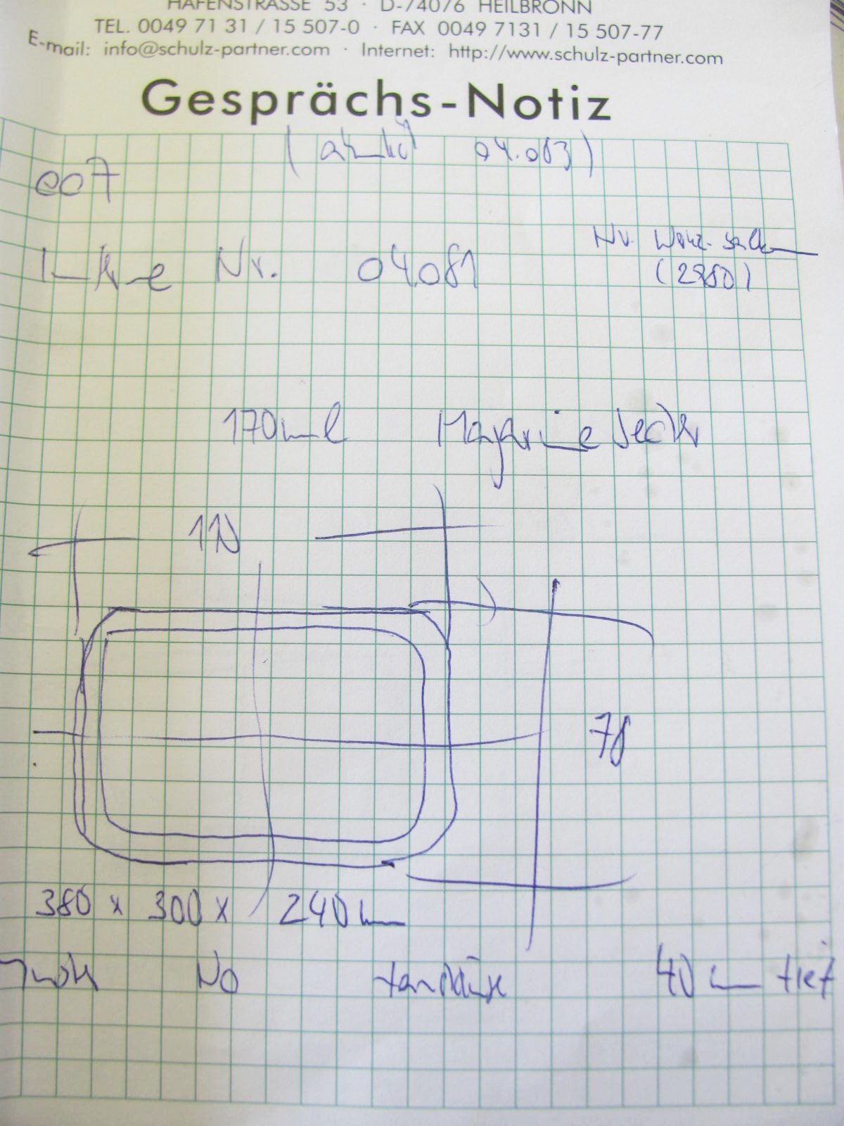 Margarinenbecher 170 ml 110x78x40mm
