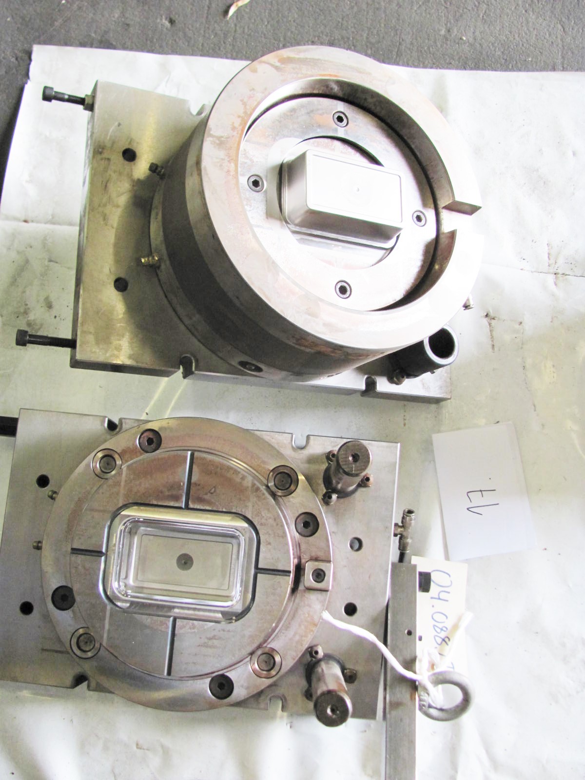 Rechteck Margarinen Becher 127x80x38