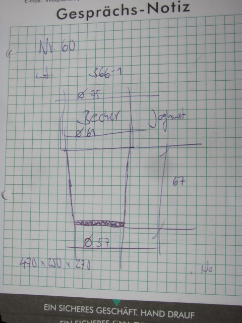 Joghurt Becher D 75x67
