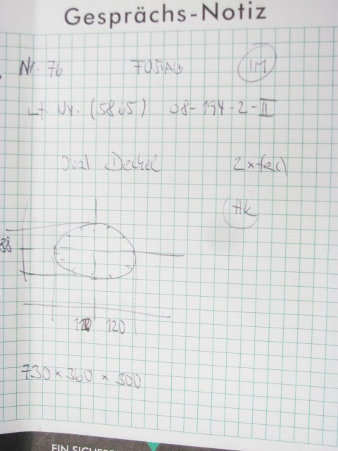 Oval Deckel 120 x 88