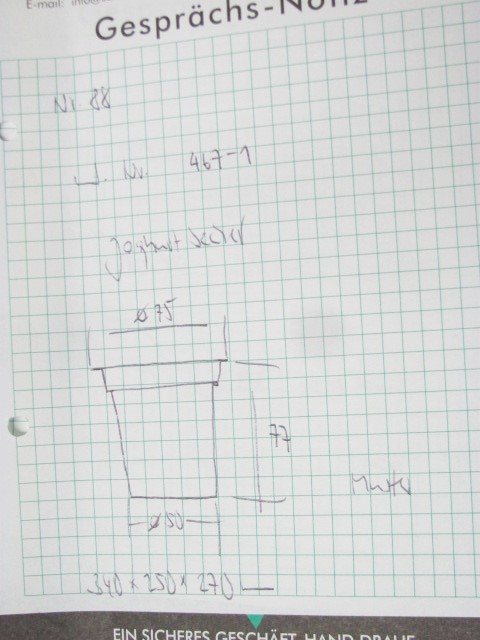 Joghurt Becher D 75 x 77