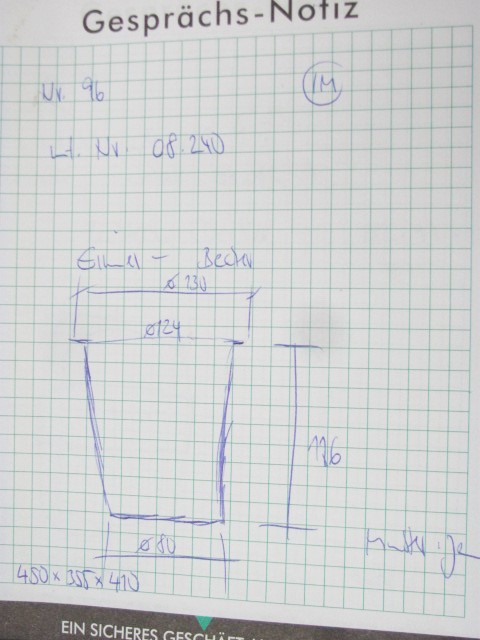 Eimerbecher D 130x116