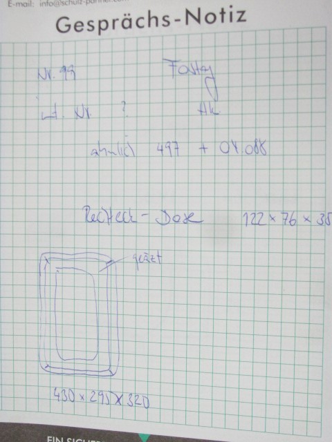 Rechteckdose 122x76x35 ähnmlich 497, 04.088