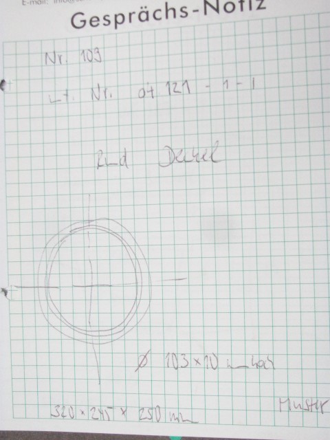 Runddeckel D 103 x 10
