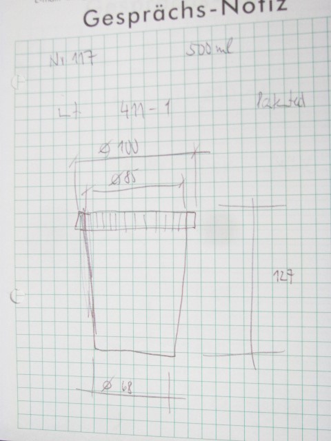 Becher D 100x127 500 ml 