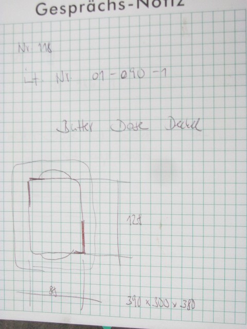 Butterdose oder Deckel 128x88