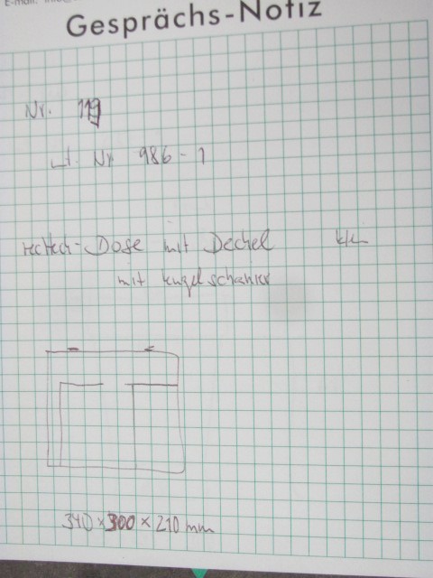 Rechteck Dose mit Deckel