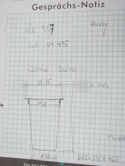 rund container D 75x 