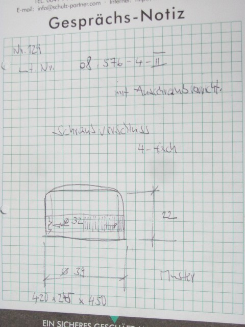 Schraubverschluss D39 x 22 