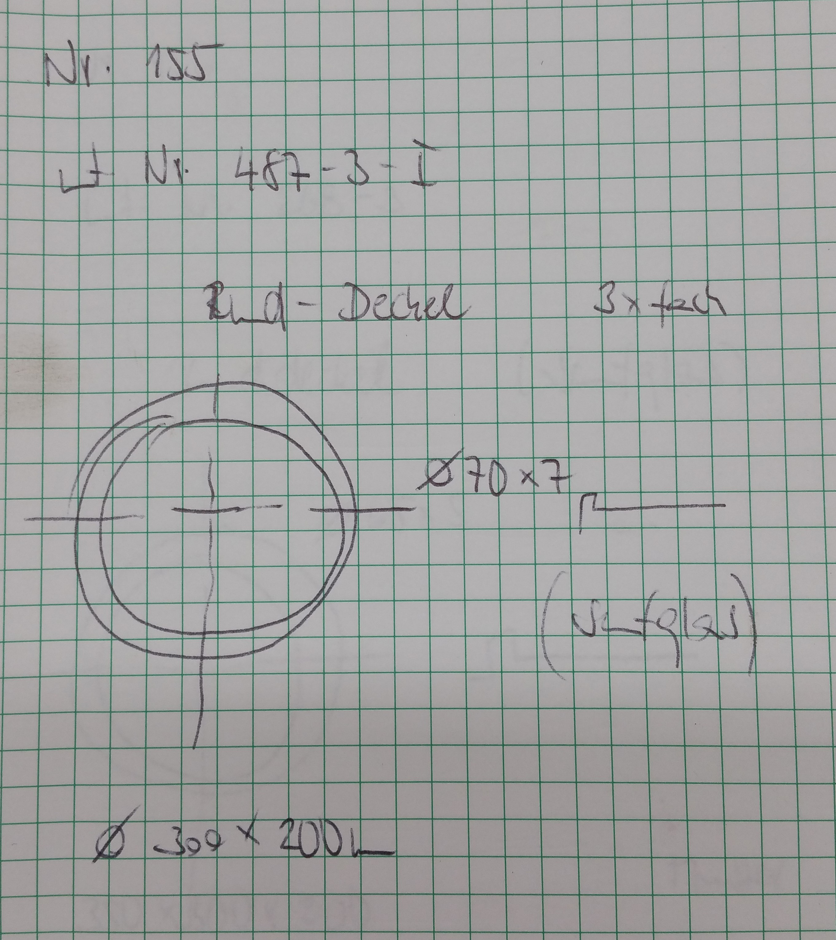 Runddeckel Senfglas D 70