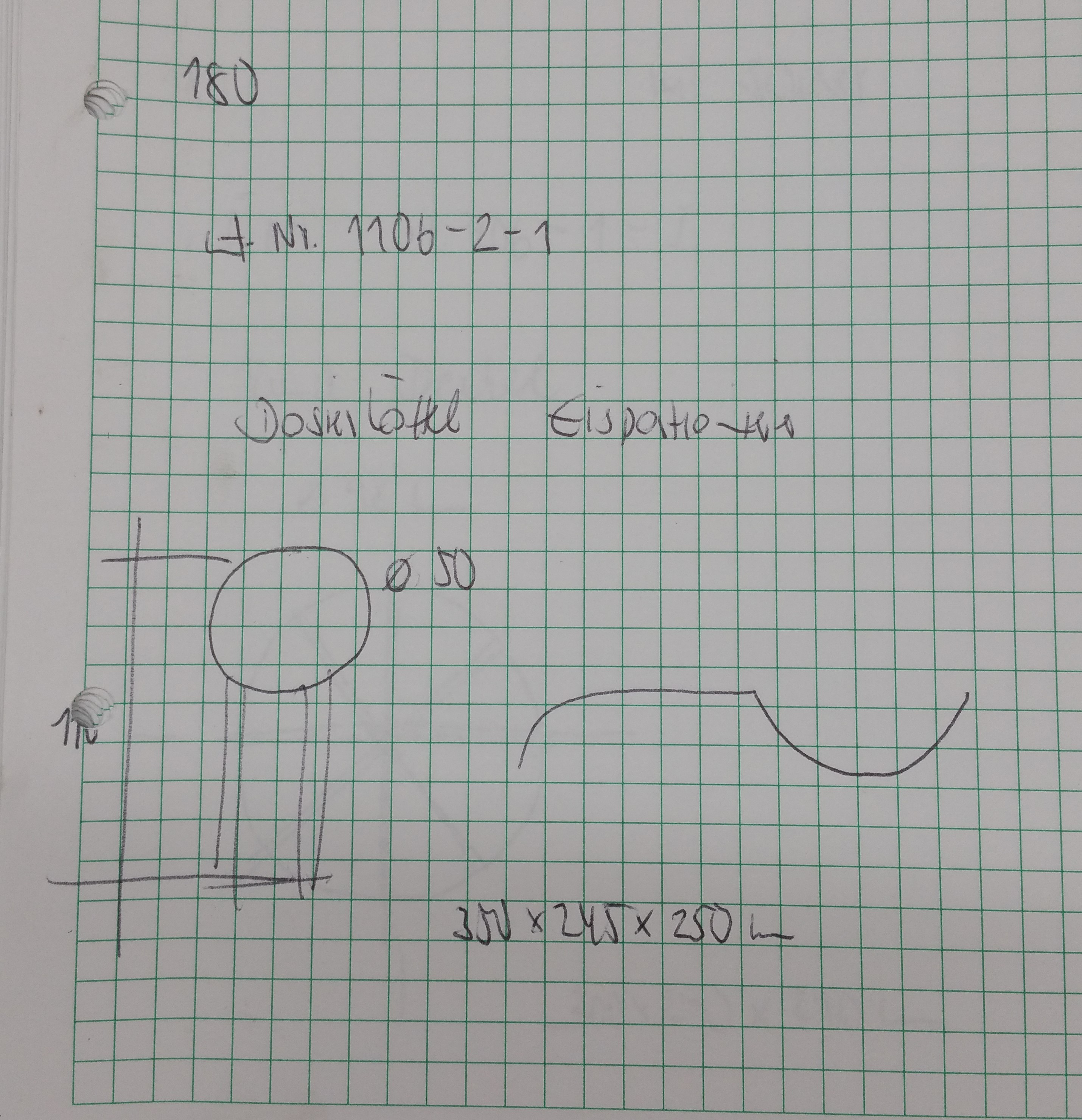 Dosierlöffel D50x140