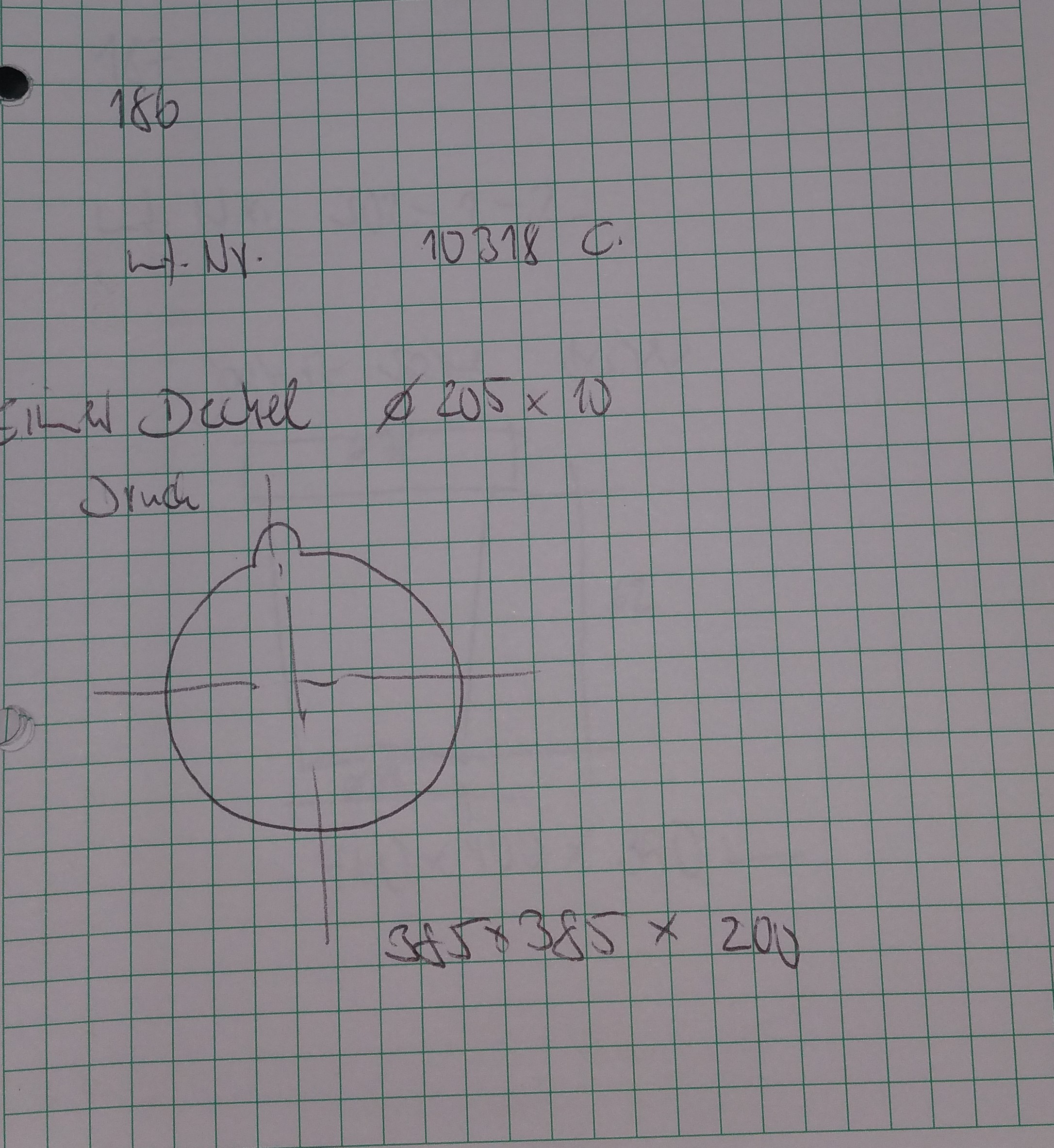 Deckel Druck D205x10