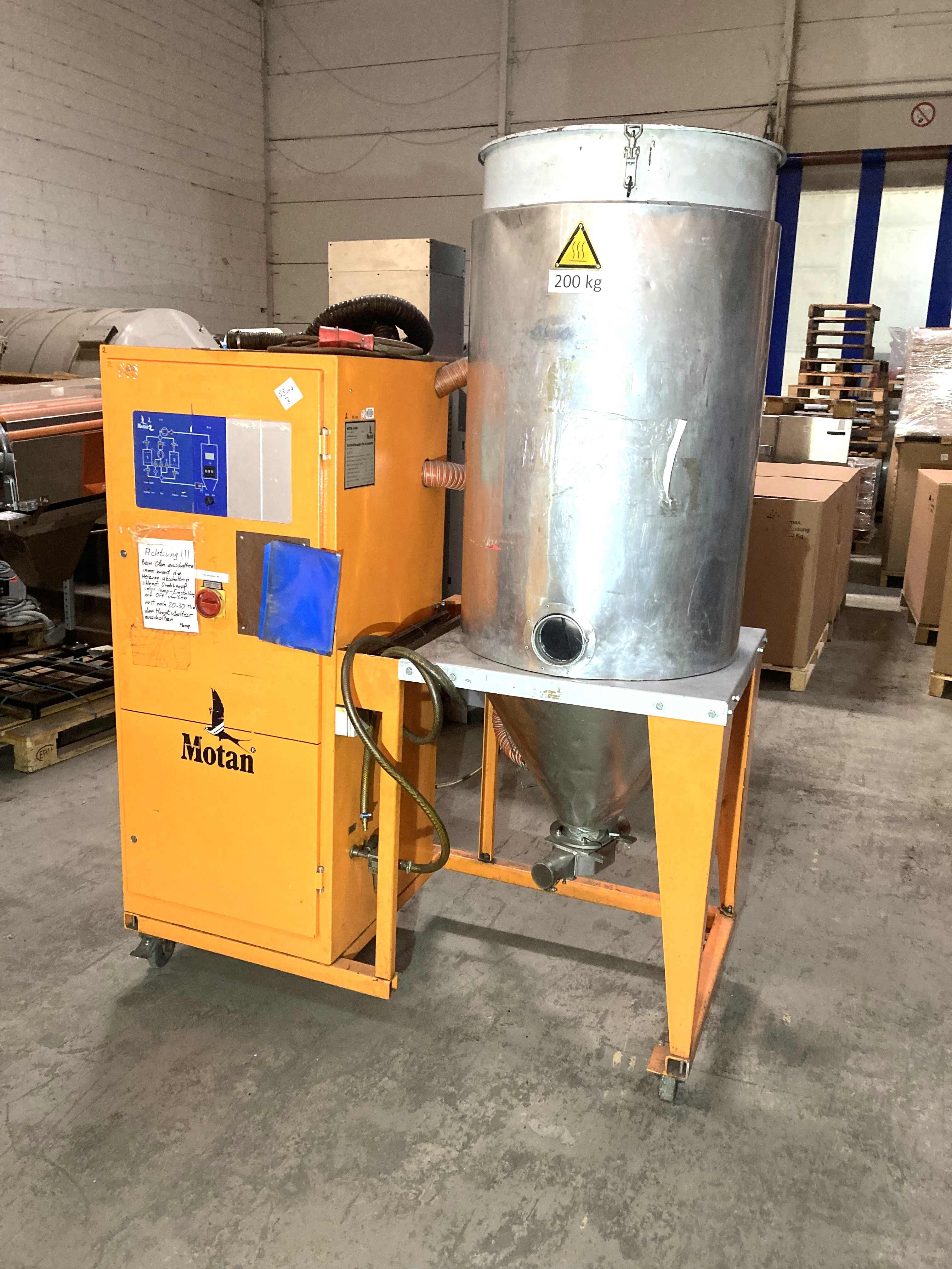 Motan Trockenlufttrockner  MDE 120  6 KW 300 Liter Tank Bj. 95