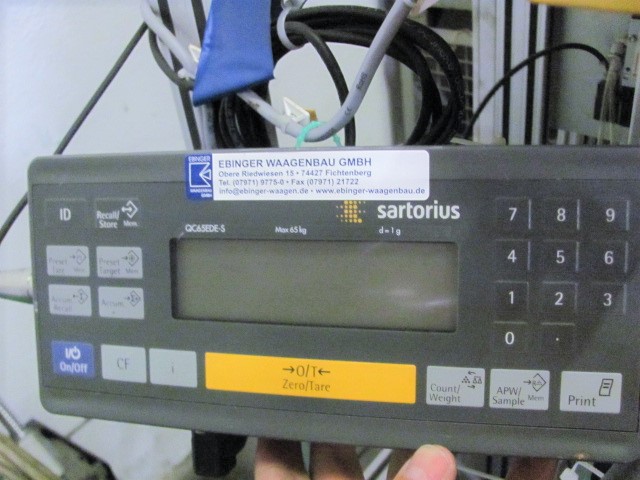 Satorius Vorrichtung elektronische Ausfallwaage 