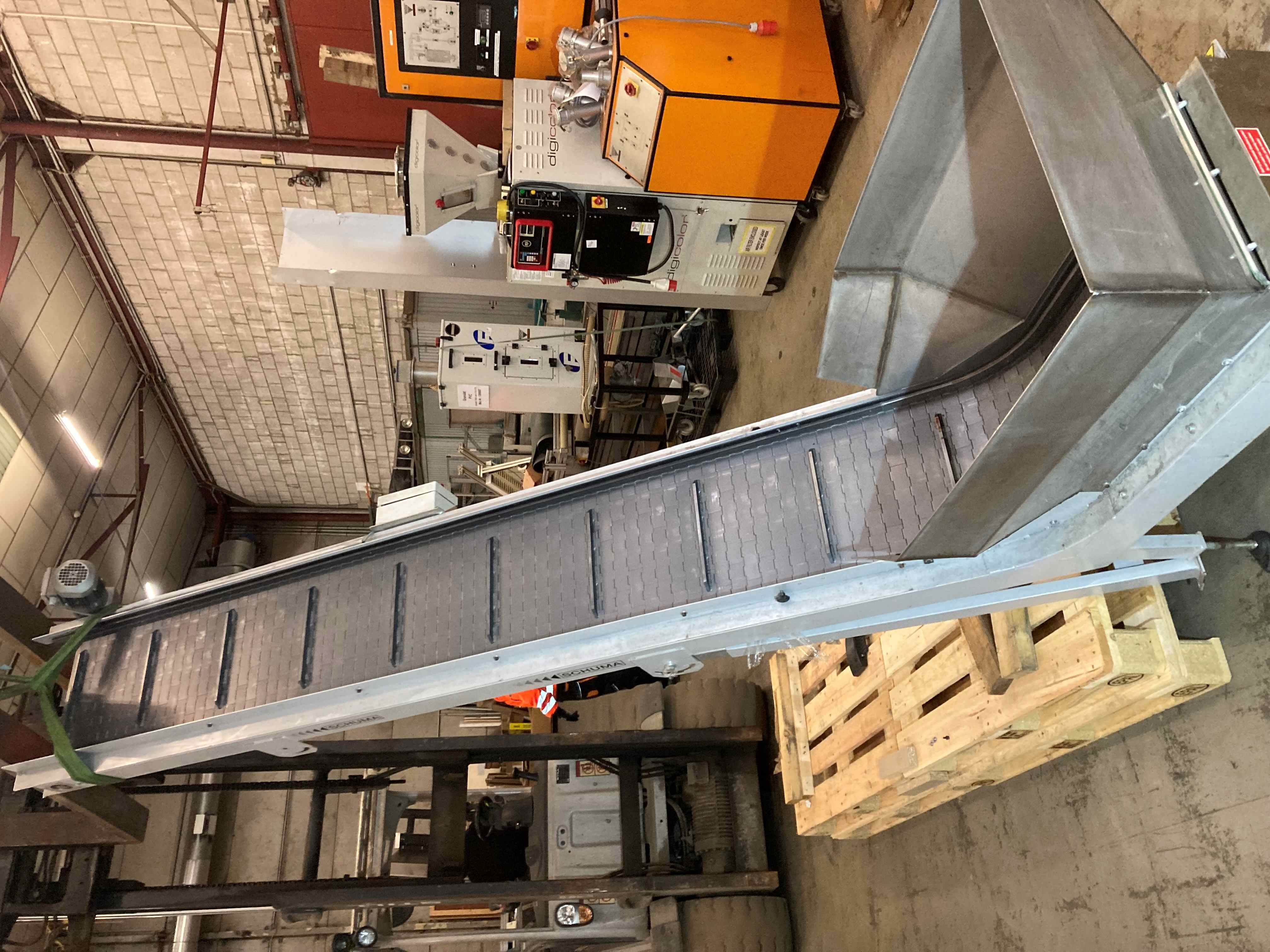 L – Steil Band Schuma WA-MP  800x3000x 400 mm breit,  mit Metallplatten Gurt ! Bj. 2012